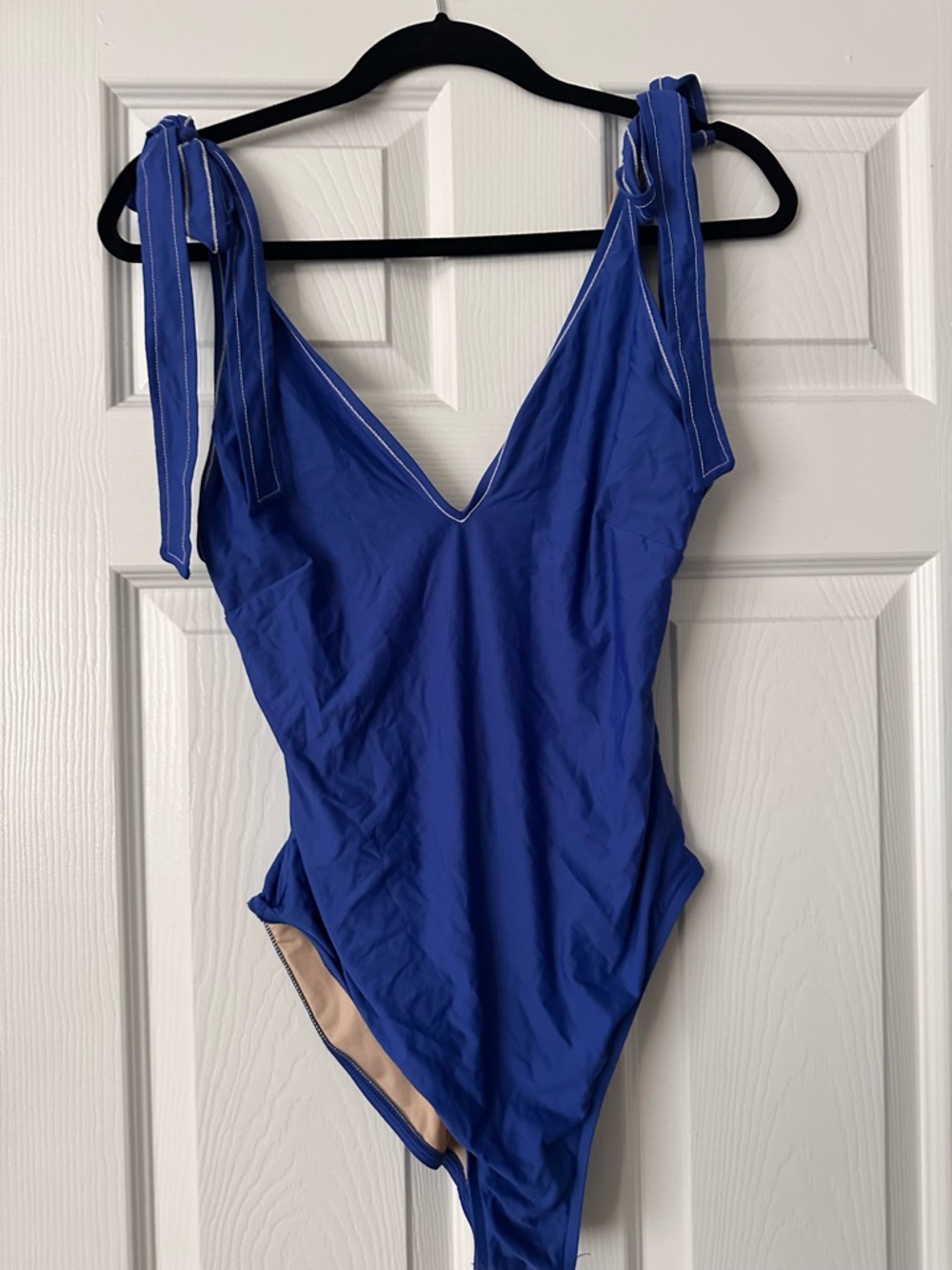 JCrew - Royal Blue One-Piece Swimsuit with Tie Straps